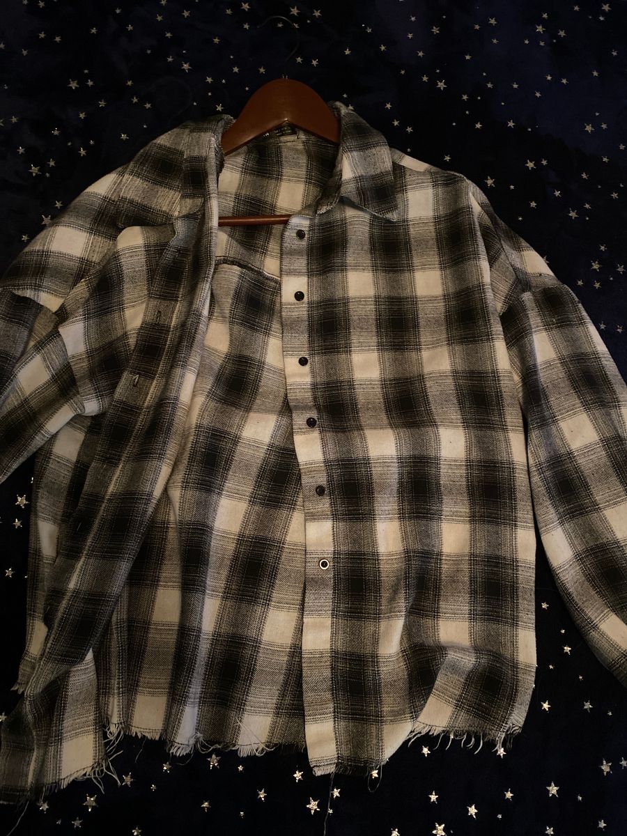 Black and white flannel